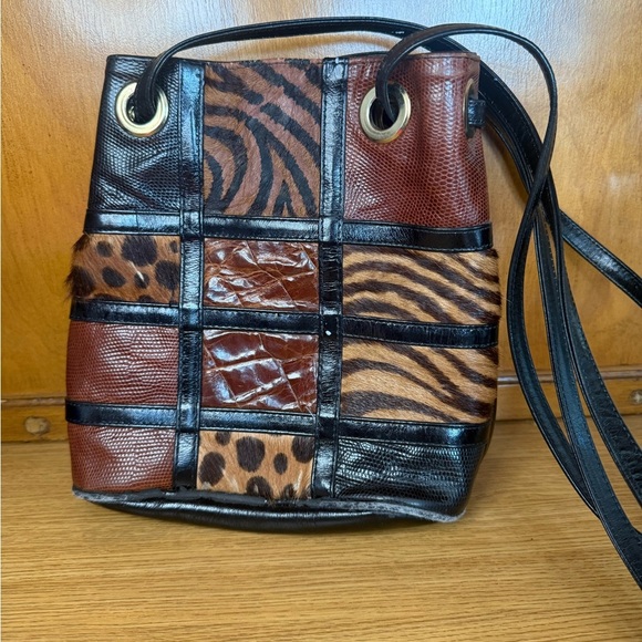 Y2K Animal Print Crossbody Bag – LJ Simone New York - Good Condition - Picture 1 of 5